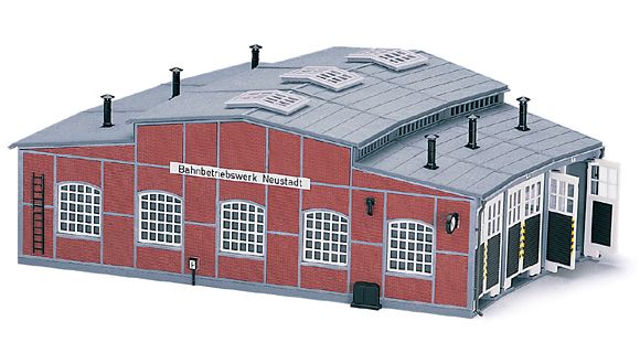 Locomotive roundhouse (kit)<br /><a href='images/pictures/Fleischmann/12274.jpg' target='_blank'>Full size image</a>